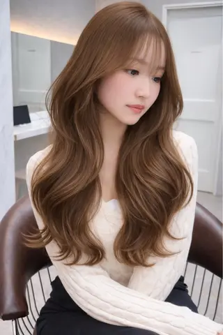 ロング カラー レイヤーダブルカラー KYONのヘアスタイル