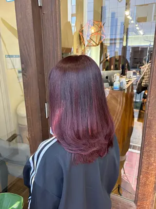 ミディアム カラー 髙木 優人のヘアスタイル
