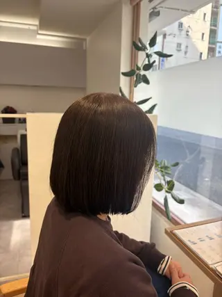 金山／森心乃　カット ブリーチモデル募集中のヘアスタイル