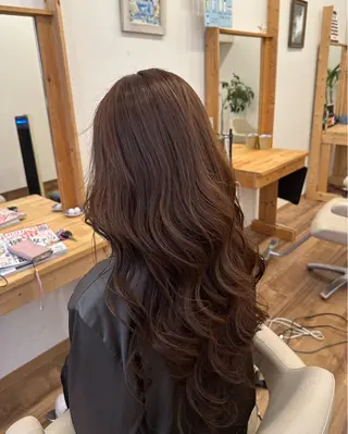 セミロング カラー 艶髪カラー/髪質改善 細貝 舞利のヘアスタイル