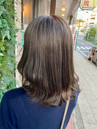 ミディアム カラー 透明感カラー/韓国 ヘア🩶yuri🩵のヘアスタイル