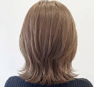 ミディアム はせがわ りえのヘアスタイル
