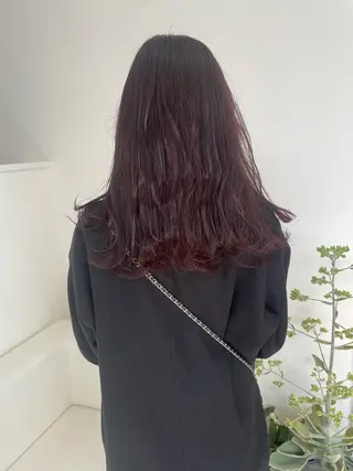 セミロング カラー 徳村 ゆつきのヘアスタイル