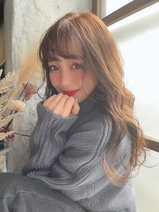 ロング m i k u n aのヘアスタイル