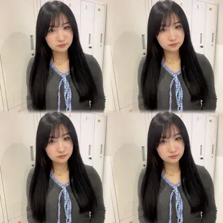 セミロング カラー 🦋REISA🦋 エクステ×ハイトーンのヘアスタイル