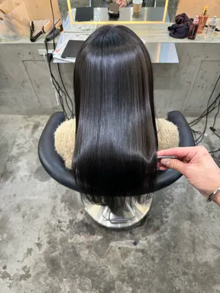 ロング 【渋谷】中顔面短縮 ｜レン｜髪質改善のヘアスタイル