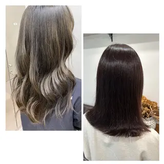 カラー nana l 韓国スタイル౨ৎのヘアスタイル