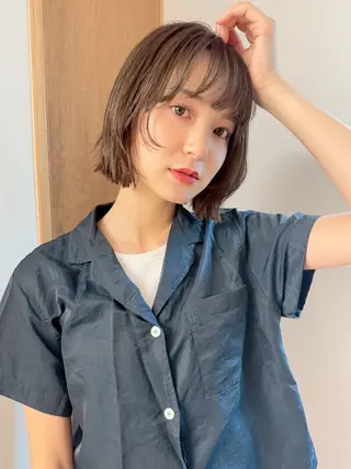 ショート カラー 透明感・艶カラー/ 坂田友梨奈のヘアスタイル