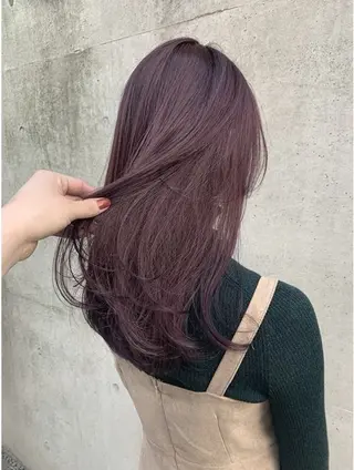 セミロング カラー 💖札幌カラー 指名No.1💖玲奈のヘアスタイル