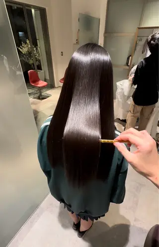 ロング 縮毛矯正専門店アンレーベル所属・縮毛矯正専門店 unlabel近藤のヘアスタイル