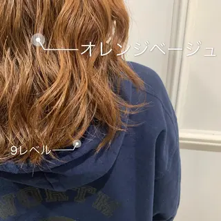 ロング カラー 髪質改善カラー&TR 縮毛矯正/弱酸性矯正のヘアスタイル