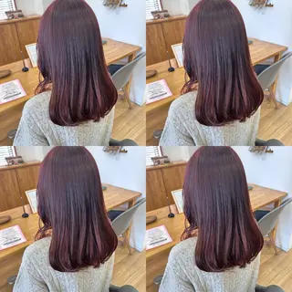 ミディアム 河口 友里のヘアスタイル