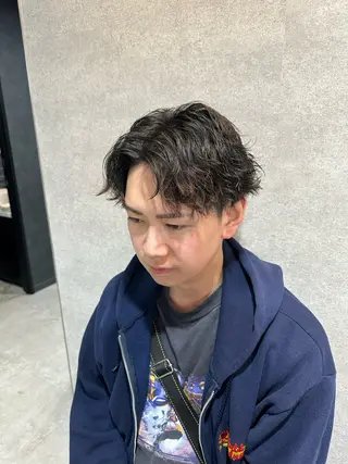 ショート パーマ メンズ 【パーマ率90%】 サエキカズマのヘアスタイル