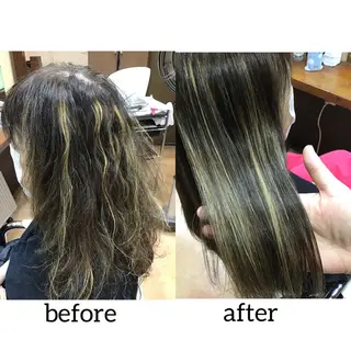 ロング 根本 未由のヘアスタイル