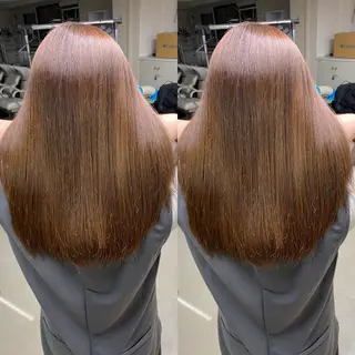 セミロング 髪質改善/浅沼 亮のヘアスタイル