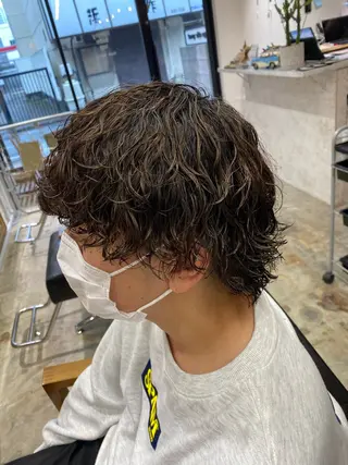 パーマ メンズ 🌴パーマオタク🌴 長谷川 諒佑🌈のヘアスタイル