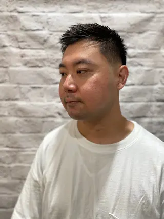 ショート メンズ 無料メンズカット❗️ 岡本晟我のヘアスタイル