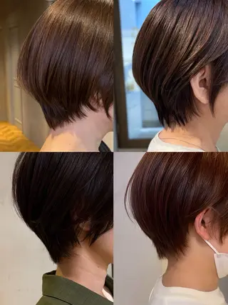 ショート とびまつ /ショート/脱白髪染のヘアスタイル