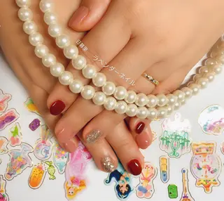 ネイル ラベンダー💖日暮里 ルル💖ネイルのネイルデザイン