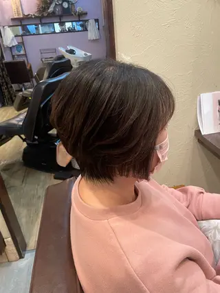 ショート hair make echo滿木あい花のヘアスタイル