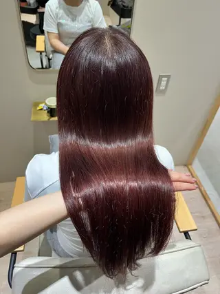 ロング カラー ヘアアレンジ hazuki🐈‍⬛ 透明感カラーのヘアスタイル