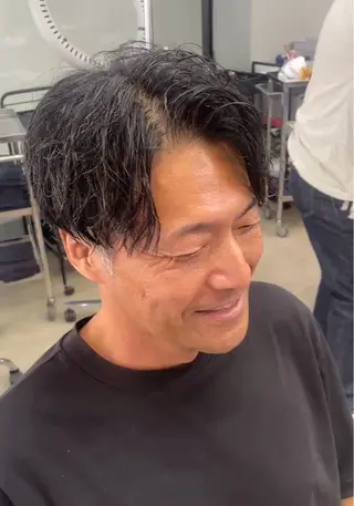 ショート パーマ メンズ メンズ専門サロン wokeのヘアスタイル