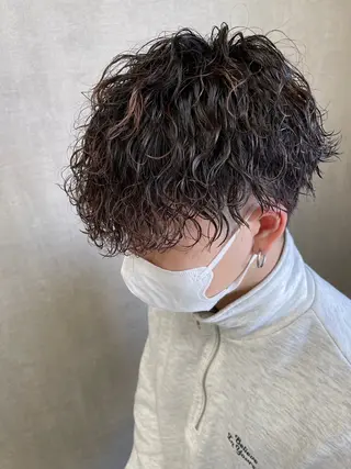 ショート パーマ メンズ メンズパーマ職人/ 天神/tatsukiのヘアスタイル