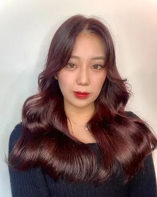 ロング カラー パーマ ヘアアレンジ メンズ キッズ ネイル マツエク・マツパ アイブロウ 韓国風×透明感カラー 髪質改善オタベシンヤのヘアスタイル