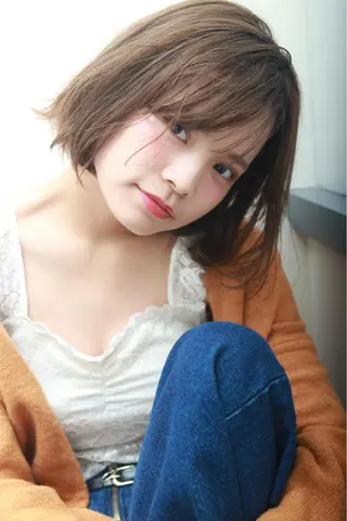 ショート カラー パーマ ヘアアレンジ 【白髪ぼかし 専門GBG】自由が丘のヘアスタイル