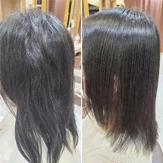 ミディアム Ash 店長　山下達也のヘアスタイル