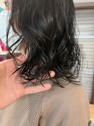 ミディアム パーマ トレンドヘア◎ 店長 清原佑太のヘアスタイル