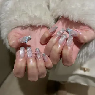 ネイル パラあり！フィルイン 美フォルムのネイルデザイン