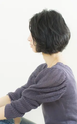 ショート 金沢美容室/ 艶髪/夜営業/JINのヘアスタイル