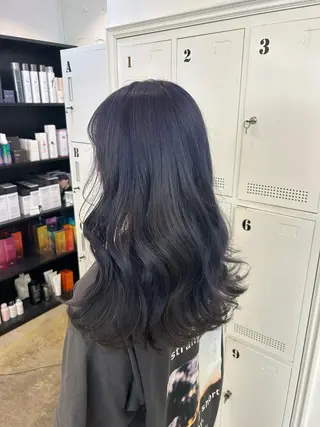ロング カラー 🌷ラベンダーピンク 顔まわり🌷ねいろのヘアスタイル