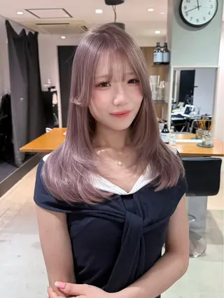 ロング ハイトーン🫧艶髪 MAIKAのヘアスタイル