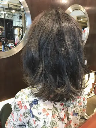 ミディアム カラー 髪質改善/艶髪/ 木山ゆかりのヘアスタイル