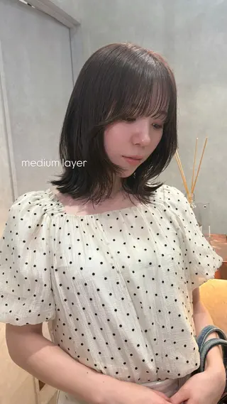 ミディアム カラー 🌿【Zina札幌】 東海林りかこ🌿のヘアスタイル