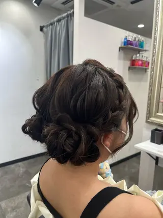 ロング ヘアアレンジ 籾木 美優のヘアスタイル