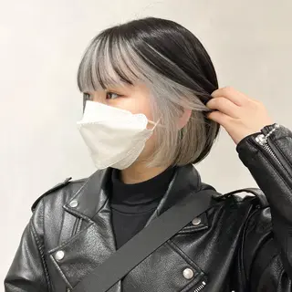 ショート カラー 🩵ブリーチカラー 🐈MIORI🩵のヘアスタイル