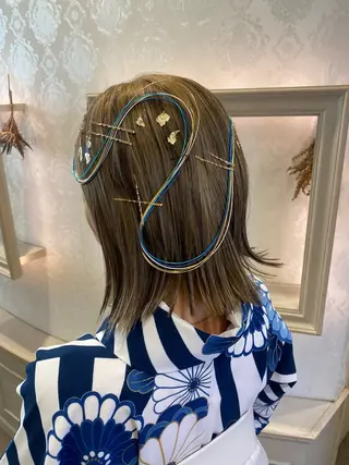 ヘアアレンジ 🦋Misaki🦋 メンズパーマ/着付けのヘアスタイル