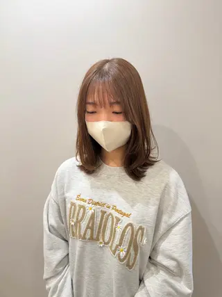 ミディアム りん/ハイトーン💖 🌈髪質改善✨️浜松のヘアスタイル