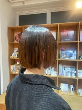 ショート 艶カラー/縮毛矯正 🩰chihiroのヘアスタイル