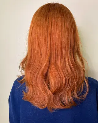 ロング カラー 藤野 友杏那のヘアスタイル
