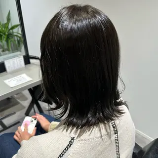 ミディアム カラー MIRUKA/ 暖色カラー/ベージュのヘアスタイル