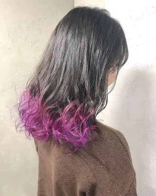 セミロング カラー ヘアアレンジ 【池袋/スパイキー ショート】ⓝⓘⓜⓤのヘアスタイル