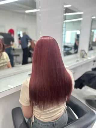 セミロング カラー ❄最強かわいいカラー ❄️MINA❄️のヘアスタイル