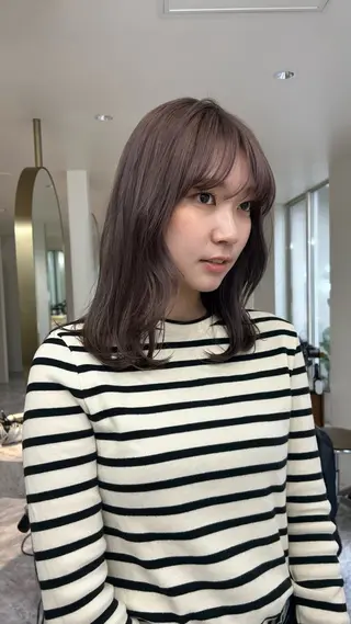 ミディアム カラー じゅわっと暖色カラー 🍊Moemiのヘアスタイル