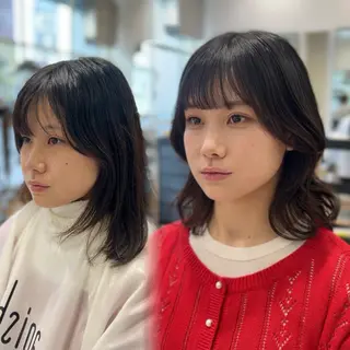 🌙コテ巻き風パーマ 🌙菜月のヘアスタイル