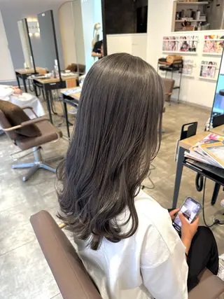 セミロング カラー 髪質改善/レイヤー /ボブ/中村莞太朗のヘアスタイル
