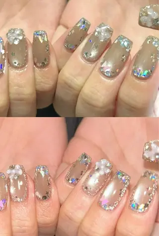 ネイル パラあり！フィルイン 美フォルムのネイルデザイン